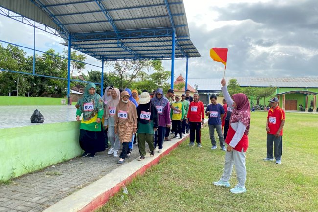 Pengukuran Kebugaran Calon Jamaah Haji  Kamis 13 Februari 2025 di Lapangan Karangwungu