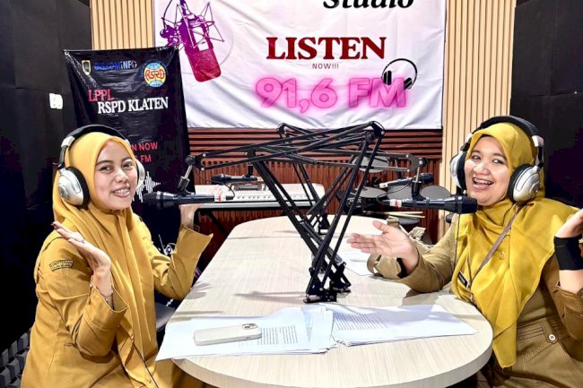 Siaran Radio Di RSPD Klaten bersama Tim Promkes Puskemas Karangdowo