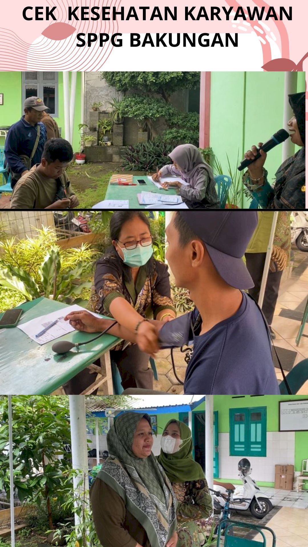 Cek Kesehatan gartis Karyawan SPPG Bakungan
