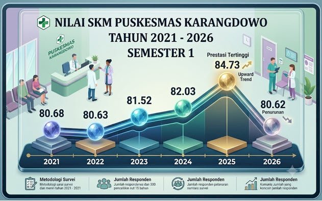 SURVEY KEPUASAN MASYARAKAT(SKM) PUSKESMAS KARANGDOWO SEMESTER I TAHUN 2026